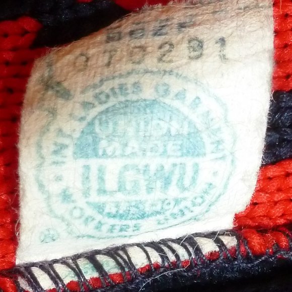 RARE Vintage ILGWU  Knitted Women’s Open front Cardigan/ Sweater Sz XL - Picture 6 of 7